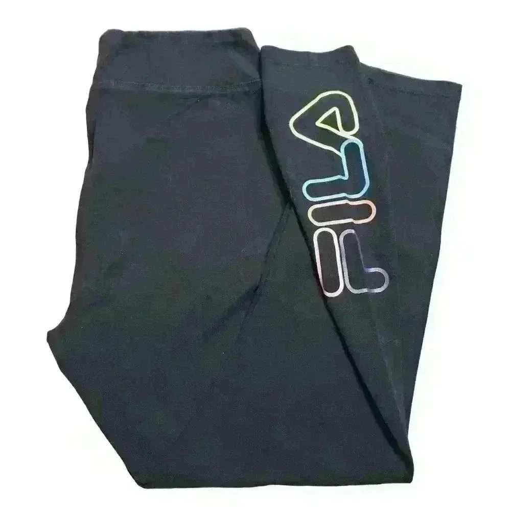 Fila women's cropped leggings, black, size medium